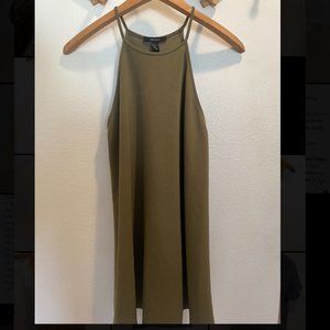 Olive Green Halter Dress